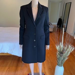 Burberry Tailored Wool and Cashmere Blend Coat